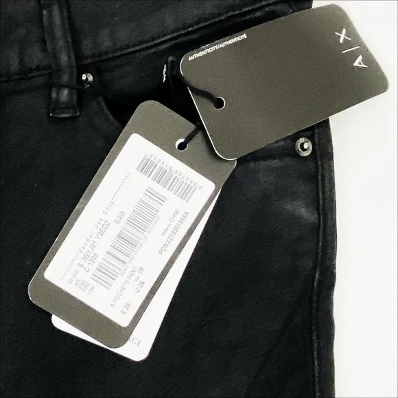 Armani Exchange J01 Black Super Skinny Jeans, size 26 - Picture 3 of 11